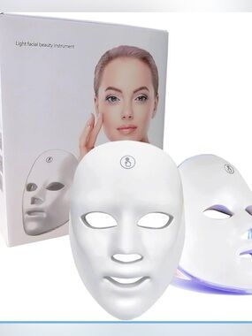 Facial Mask, Rechargeable Light Care Mask for Face, At-Home Beauty Device